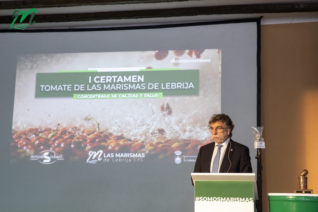 El Doctor Antonio Escribano expone las propiedades únicas del concentrado de tomate de Las Marismas de Lebrija - Las Marismas