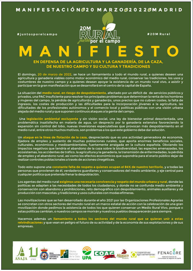 #20M - JUNTOS POR EL CAMPO - Las Marismas